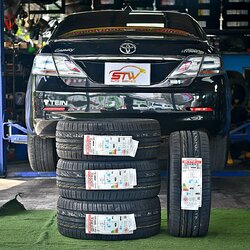 ยาง KUMHO ECSTA PS31 245/45R18 100W ติดตั้งใส่ TOYOTA CAMRY