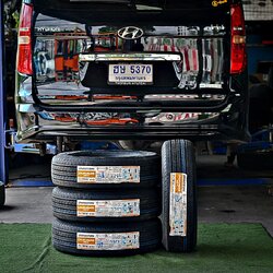 ยาง BRIDGESTONE DURAVIS R611 215/70R16 108/106S ติดตั้งใส่ HYUNDAI H1