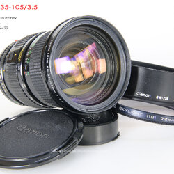 Canon FD 35-105/3.5 *FD Mount เลนส์อเนกประสงค์เอฟกว้างคุณภาพดี