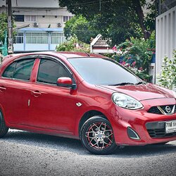 ล้อแท้ NAYA F-151 (YA3939) ขอบ15นิ้ว ยาง FALKEN ZIEX ZE310 195/50R15 82V ติดตั้งใส่ NISSAN MARCH