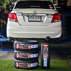 ยาง KINTO SC-901 195/50R15 82V ติดตั้งใส่ HONDA BRIO AMAZE