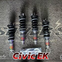 โช้คอัพ Silver’s รุ่น NeoMaxPrime สตรัทปรับเกลียว ใส่ CIVIC EK