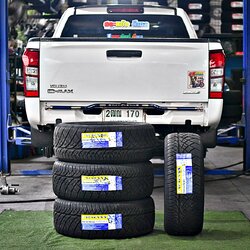 ยาง SUMAXX RACING 86S 255/50R18 106V ติดตั้งใส่ ISUZU D-MAX