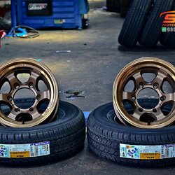 ล้อแม็กซ์ LENSO GIANT2 ขอบ15นิ้ว+MICHELIN XCD2 225/75R15 116/114Q
