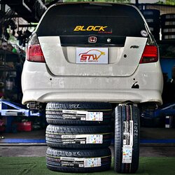 เปลี่ยนยาง HONDA JAZZ GE BRIDGESTONE POTENZA RE004 195/55R15 85W