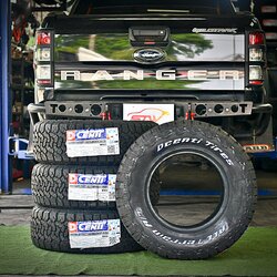 ยาง DCENTI HAMMER AT 265/70R16 112T ติดตั้งใส่ FORD RANGER