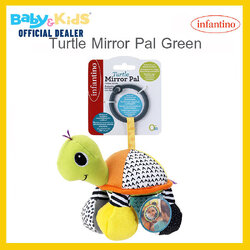 infantino โมบายห้อยรถเข็น เต่าสีเขียว Turtle Mirror Pal Green