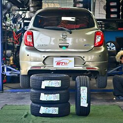 ยาง GOODRIDE RADIAL RP88 195/55R15 85V ติดตั้งใส่ NISSAN MARCH