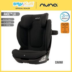 Nuna คาร์ซีทเด็กโต รุ่น AACE Lx Booster Car Seat สี Caviar