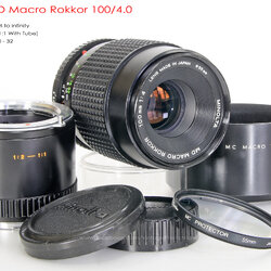 Minolta MD Macro Rokkor 100/4.0 *MD Mount เลนส์เทเลมาโครคมๆ