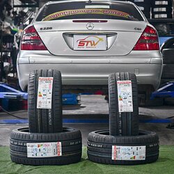 เปลี่ยนยาง Mercedes Benz E220 KUMHO PS91 F 245/40R18 R 275/35R18
