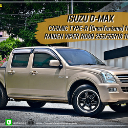 เปลี่ยนล้อยาง ISUZU D-MAX COSMIC TYPE-R (GranTurismo) ขอบ18+RAIDEN VIPER RD09 255/55R18 109V