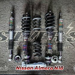 โช้คอัพ Silver’s รุ่น NeoMaxPrime สตรัทปรับเกลียว ใส่ NISSAN Almera N18
