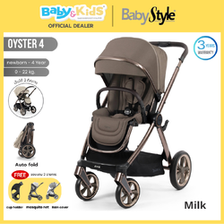 Oyster 4 Baby Stroller รถเข็นเด็ก สำหรับแรกเกิด -22 kg. Butter Milk