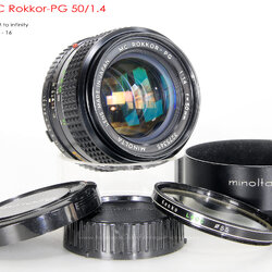 Minolta MC Rokkor-PG 50/1.4 *MD Mount เลนส์ไวแสงละลายฉากหลังสวย