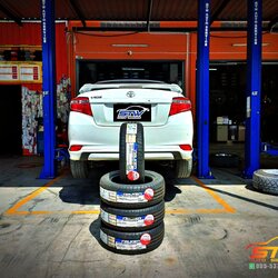 ยาง FALKEN ZIEX ZE914 195/55R15 85V ติดตั้งใส่ TOYOTA VIOS
