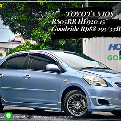เปลี่ยนล้อยาง TOYOTA VIOS RS05RR HF920 ขอบ15" GOODRIDE RP88 195/55R15 85V