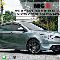 เปลี่ยนล้อยาง MG 5 ล้อแม็กซ์ HRE SSW S308 ขอบ18นิ้ว+ยาง LAUFENN Z FIT EQ LK03 225/40R18