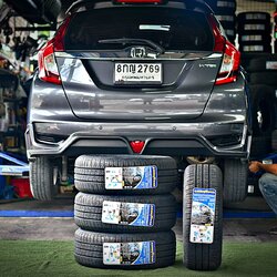เปลี่ยนยาง HONDA JAZZ GK GOODYEAR Assurance Duraplus2 195/55R15 85V