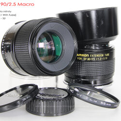 Tamron SP 90/2.5 Macro+Tamron Tube *Nikon Ai-S Mount เลนส์พรอตเทรตมาโครเอฟกว้าง