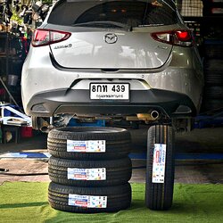 ยาง OTANI EK1000 185/60R15 84H ติดตั้งใส่ MAZDA 2 SKYACTIV