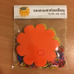 กระดาษสาห่อเหรียญ คละสีพื้น ขอบแบบที่ 1