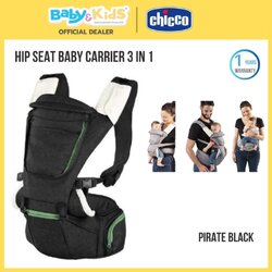 Chicco Hip Seat Baby Carrier เป้อุ้มเด็ก แบบ 3 in 1 Pirate Black