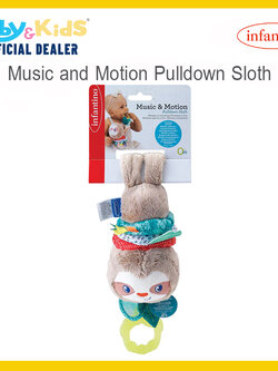 infantino โมบายห้อยรถเข็น ตุ๊กตาสล็อต Music and Motion Pulldown Sloth