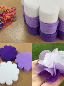 กระดาษสาห่อเหรียญ เซ็ทม่วง-ขาว