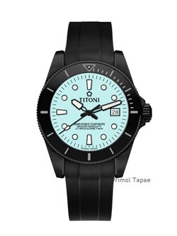นาฬิกา TITONI Seascoper 300 CHRONOMETER Ice Blue DLC Limited Edition