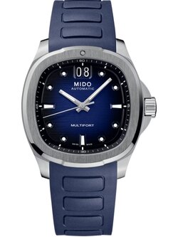 (ประกันศูนย์ไทย 2 ปี) MIDO MULTIFORT TV BIG DATE (ฺBlue rubber)