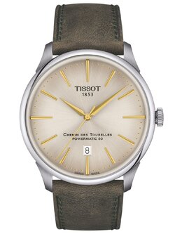 (ประกันศูนย์ 2 ปี) TISSOT CHEMIN DES TOURELLES POWERMATIC 80 42MM (งาช้าง) T139.407.16.261.00