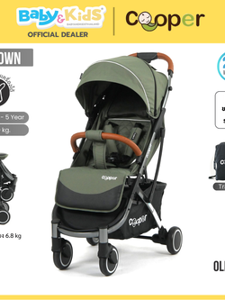 Cooper รถเข็นเด็ก รุ่น CROWN สี Rain forest Silver PVD Frame แถม 15 รายการ