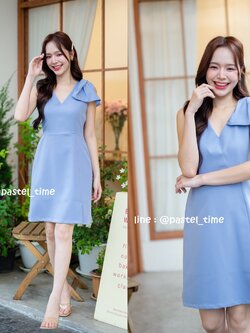 Erin Dress : สีฟ้าคราม [Made by Pastel Time]