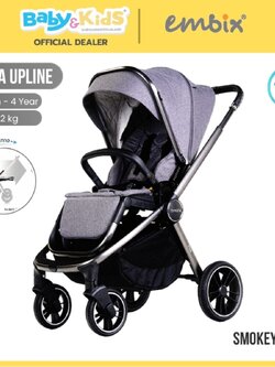 EMBIX รถเข็นเด็ก รุ่น PRIVA UPLINEเข็นได้ 2 ทิศทาง ปรับที่นั่งขึ้นลงได้ 3 ระดับ Smokey Grey