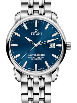 TITONI MASTER SERIES รุ่น 83188 S-661 (หน้าปัดน้ำเงิน) ประกันศูนย์ไทย