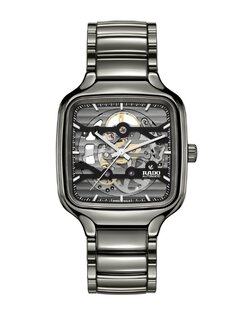 (ประกันศูนย์ไทย 2 ปี) RADO True Square Automatic Skeleton (สีพลาสม่า) รุ่น R27125152