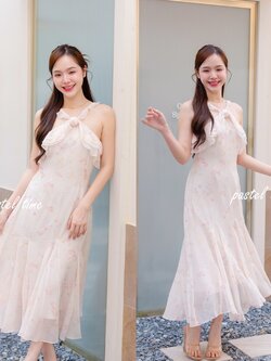 Rosy Vest Maxi Dress