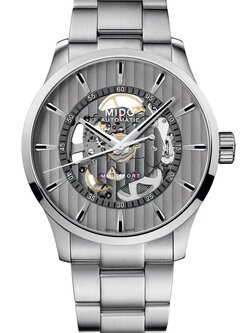 (ประกันศูนย์ไทย) MIDO MULTIFORT SKELETON VERTIGO (สีขาวโรเดียม) รุ่น M038.436.11.031.00