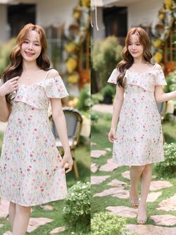 Blossom Breeze Off-shoulder Dress