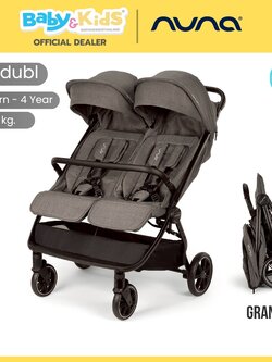 Nuna รถเข็นเด็กแฝด Twin Stroller รุ่นTRVL dubl รถเข็นแฝดคู่แบบนั่งซ้าย-ขวา