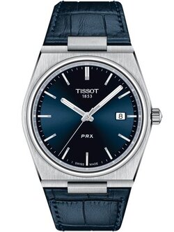 (ประกันศูนย์ไทย 2 ปี) TISSOT PRX QUARTZ (ใช้ถ่าน) รุ่น T137.410.16.041.00 (สายหนัง)