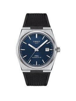 (ประกันศูนย์ไทย 2 ปี) TISSOT PRX POWERMATIC 80 น้ำเงิน (Rubber) รุ่น T137.407.17.041.00