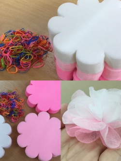 กระดาษสาห่อเหรียญ เซ็ทขาว-ชมพู