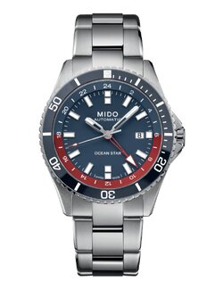 (ประกันศูนย์ไทย 2 ปี) MIDO OCEAN STAR GMT รุ่น M026.629.11.041.00 (Pepsi แถมสายผ้า)