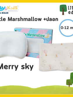 Little eden Marshmellw หมอนหลุมสำหรับเด็กทารก 0-12 เดือน + ปลอก Merry Sky
