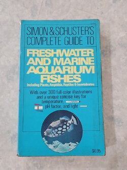Simon And Schuster's Complete Guide To Freshwater And Marine Aquarium Fishes Vintage Paperback Book