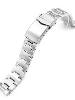 20mm Super Boyer Watch Band for Murph 38mm, 316L Stainless Steel Brushed V-Clasp