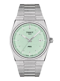 (ประกันศูนย์ไทย) TISSOT PRX QUARTZ (ใช้ถ่าน) รุ่น T137.410.11.091.01 (light green)