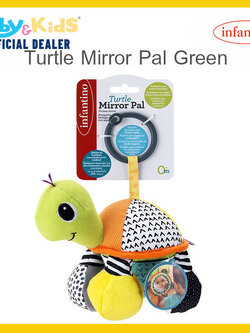 infantino โมบายห้อยรถเข็น เต่าสีเขียว Turtle Mirror Pal Green